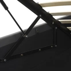 DREUX - Bed met opbergruimte - Grijs - 140 x 200 cm - Kunstleer