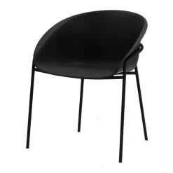 DS4U - Ella kunststof eetkamerstoel - zwart