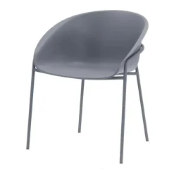 DS4U - Ella kunststof eetkamerstoel - grijs