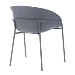 DS4U - Ella kunststof eetkamerstoel - grijs
