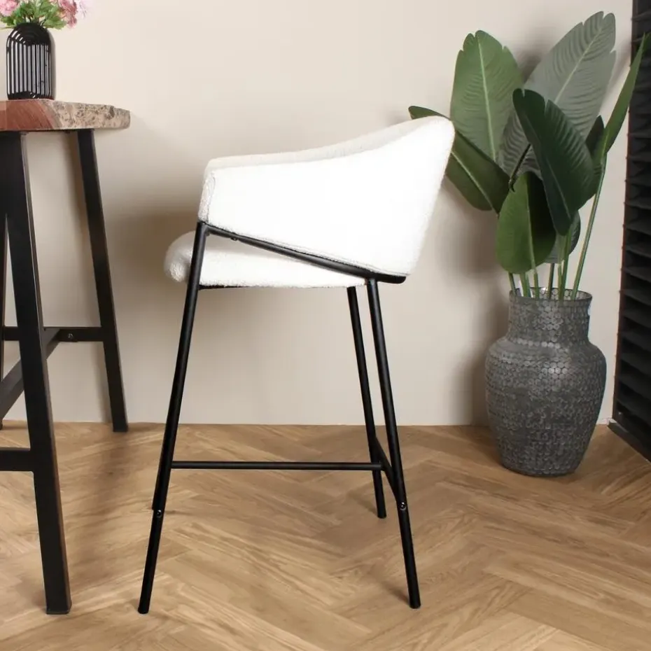 DS4U - Elza barkruk boucle ivoor 65 cm