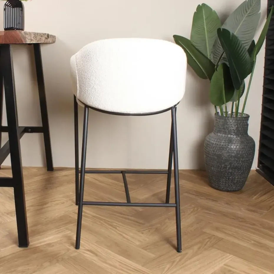 DS4U - Elza barkruk boucle ivoor 65 cm