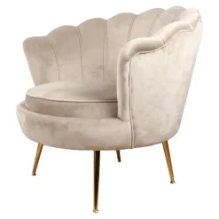 DS4U - Feliz fauteuil velvet champagne/taupe