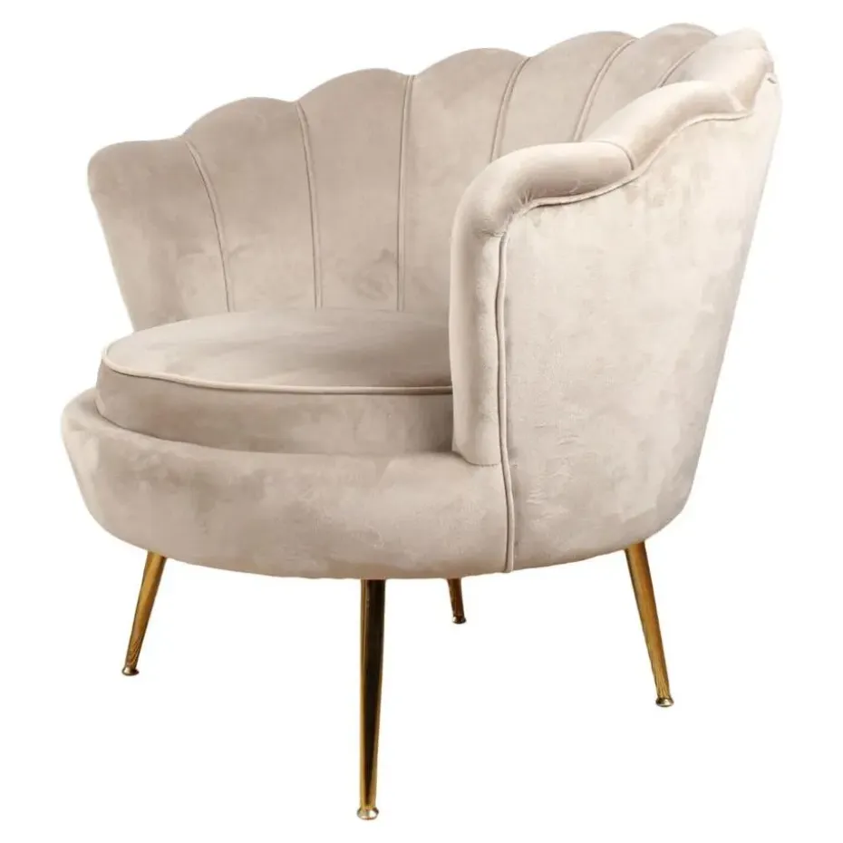 DS4U - Feliz fauteuil velvet champagne/taupe