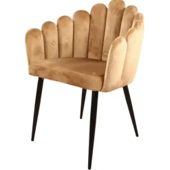 DS4U - Flower eetkamerstoel velvet goud