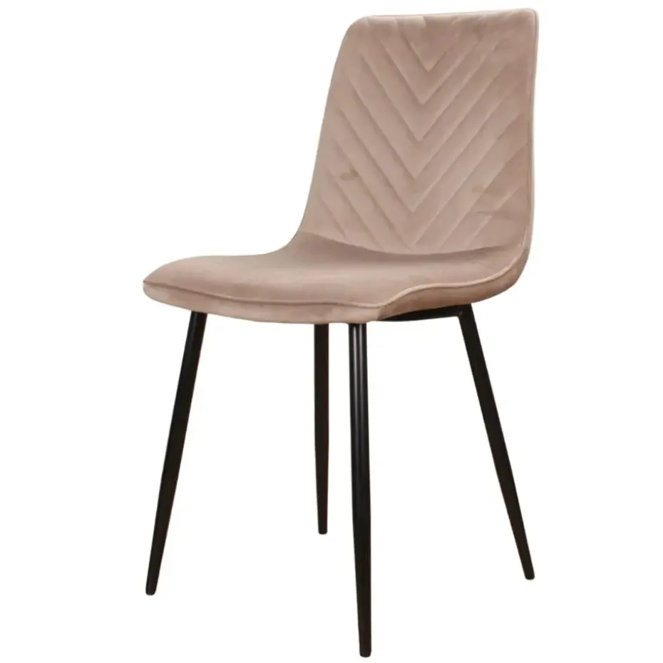 DS4U - Gaby eetkamerstoel velvet champagne