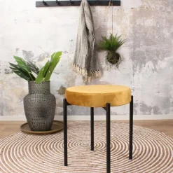 DS4U - Mika velvet kruk goud