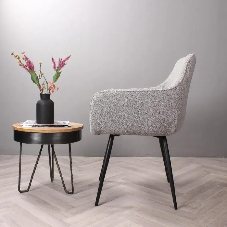 DS4U - Ravi 3.0 eetkamerstoel boucle - grijs