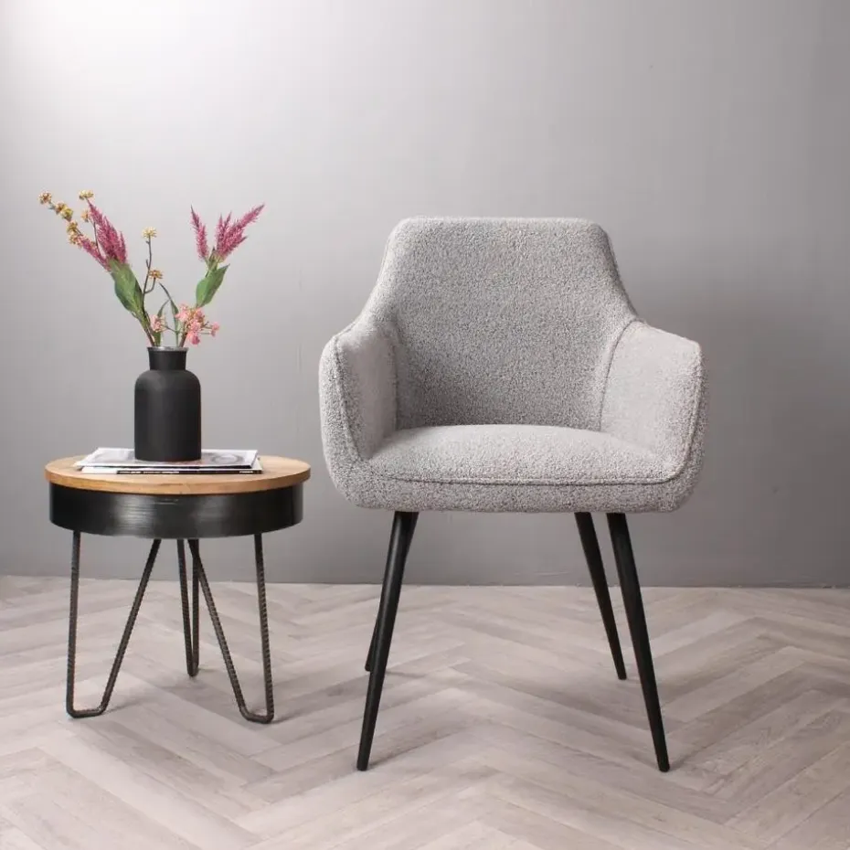 DS4U - Ravi 3.0 eetkamerstoel boucle - grijs