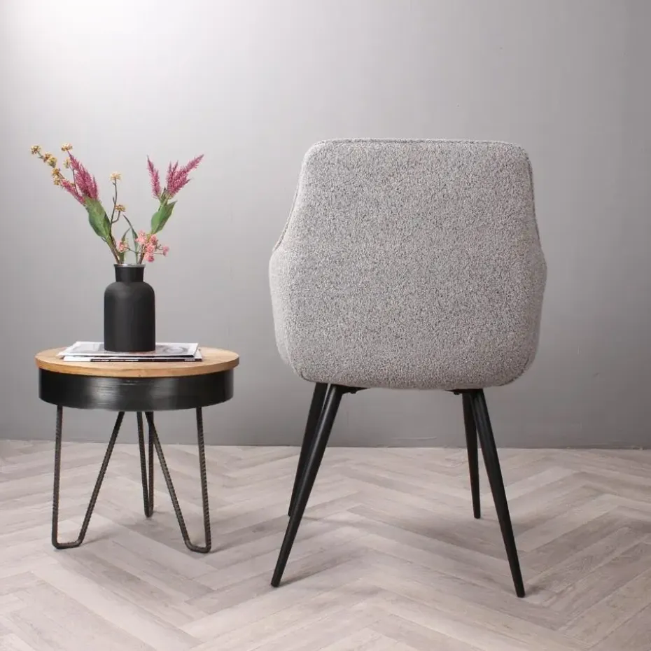 DS4U - Ravi 3.0 eetkamerstoel boucle - grijs