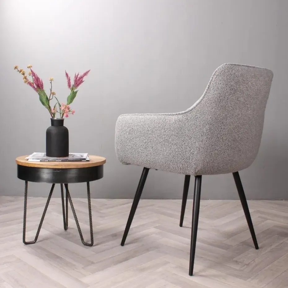 DS4U - Ravi 3.0 eetkamerstoel boucle - grijs