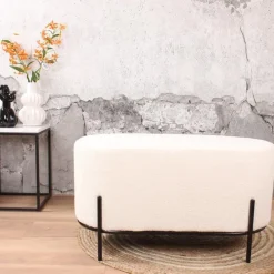 DS4U - Torben hocker duo 80x40x42 cm bouclé ivoor