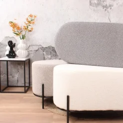 DS4U - Torben hocker duo 80x40x42 cm bouclé ivoor