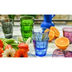 Duralex Drinkglazen Picardie - 4 stuks - gekleurd - glas - 250 ml