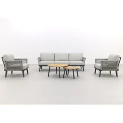 Durban/Mindo stoel-bank loungeset - 5-delig