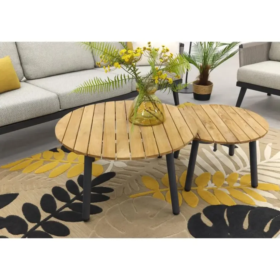 Durban/Mindo stoel-bank loungeset - 5-delig