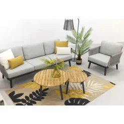 Durban/Mindo stoel-bank loungeset - 5-delig