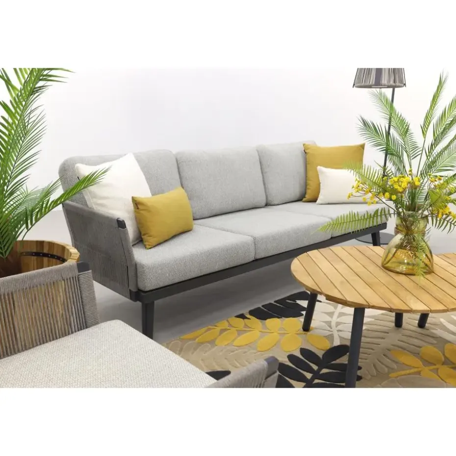 Durban/Mindo stoel-bank loungeset - 5-delig