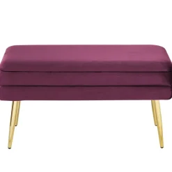 DURHAM - Bankje - Roze - Fluweel