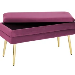 DURHAM - Bankje - Roze - Fluweel