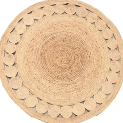 Dutch Lifestyle - Jute - Vloerkleed - 150x150 cm - Beige