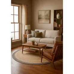 Dutch Lifestyle - Jute - Vloerkleed - 150x150 cm - Beige