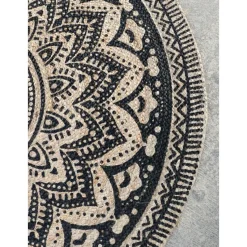 Dutch Lifestyle - Jute - Vloerkleed - 150x150 cm - Grijs