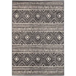 Dutch Lifestyle - Katoen - Vloerkleed - 160x230cm - Zwart