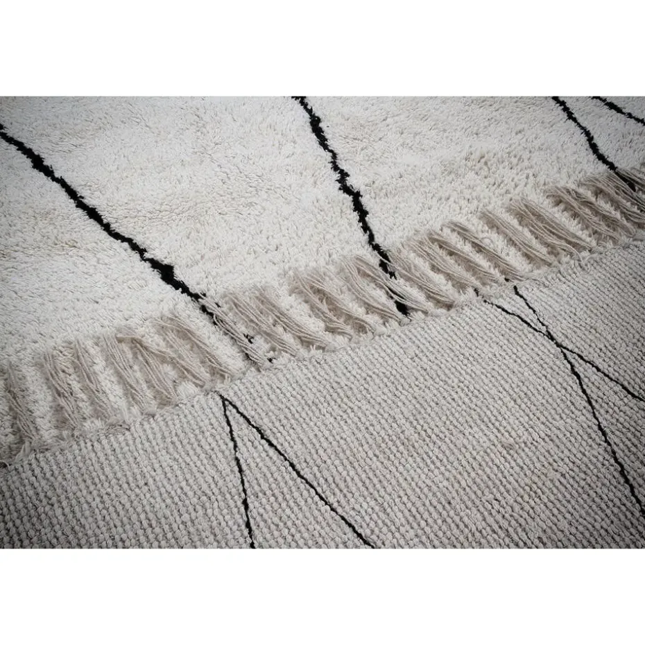 Dutch Lifestyle - Katoen - Vloerkleed - 230x160cm - Wit