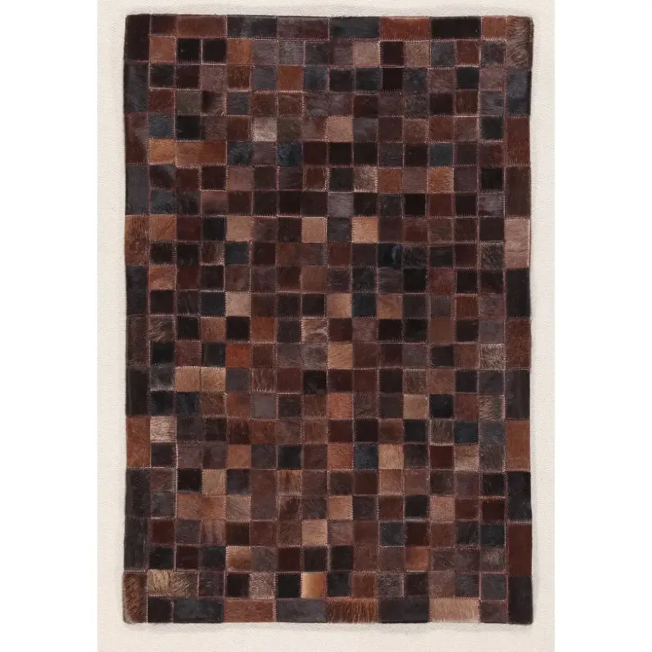 Dutch Lifestyle - Leder - Vloerkleed - 160x230cm - Bruin