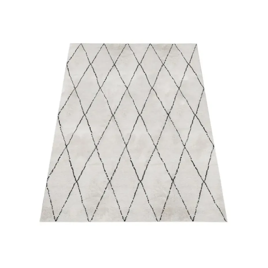 Dutch Lifestyle - Polyester - Vloerkleed - 230x160cm - Wit