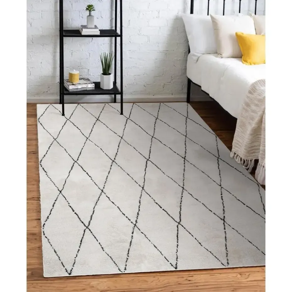 Dutch Lifestyle - Polyester - Vloerkleed - 300x200cm - Wit