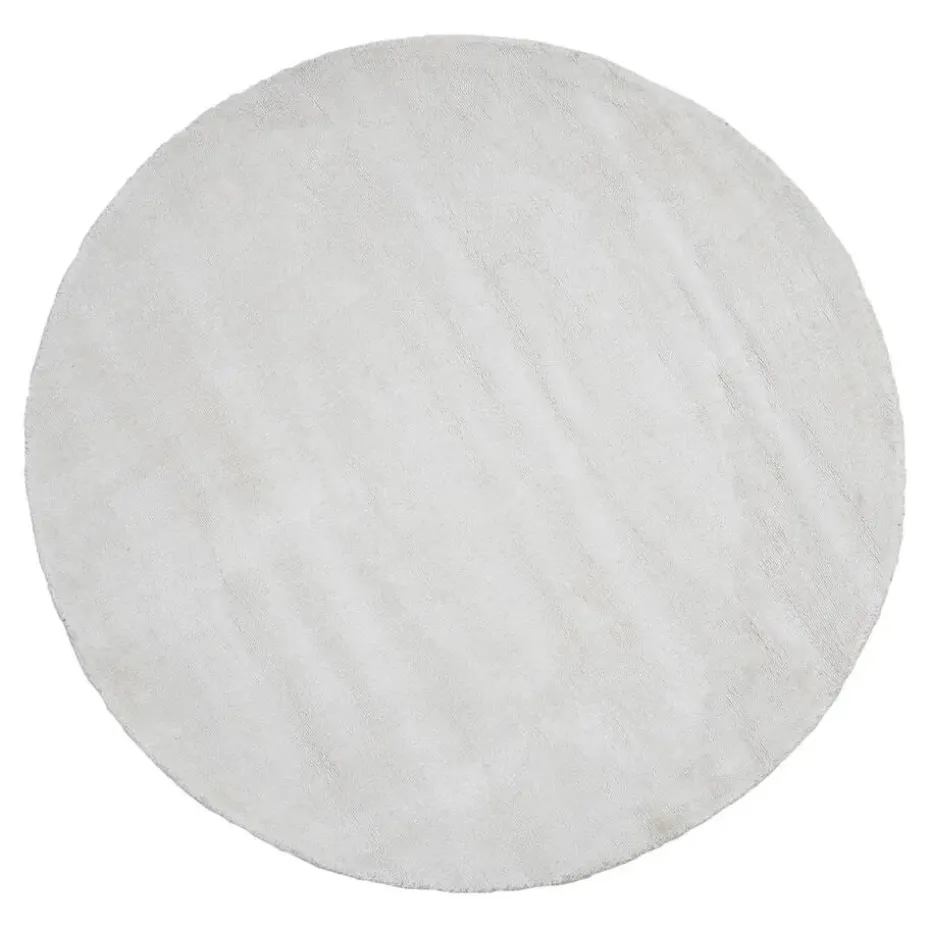 Dutch Lifestyle - Viscose - Vloerkleed - 115cm rond - Beige