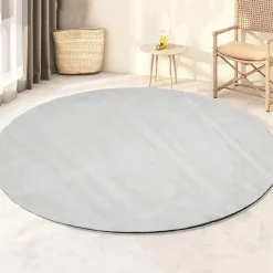 Dutch Lifestyle - Viscose - Vloerkleed - 115cm rond - Beige