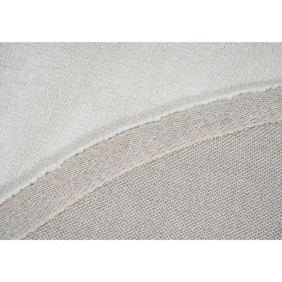 Dutch Lifestyle - Viscose - Vloerkleed - 115cm rond - Beige