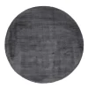 Dutch Lifestyle - Viscose - Vloerkleed - 115cm rond - Grijs