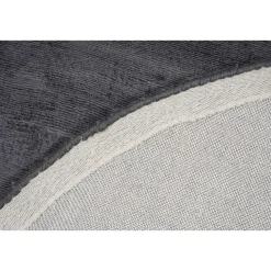 Dutch Lifestyle - Viscose - Vloerkleed - 115cm rond - Grijs