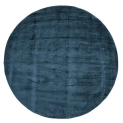 Dutch Lifestyle - Viscose - Vloerkleed - 195cm rond - Blauw