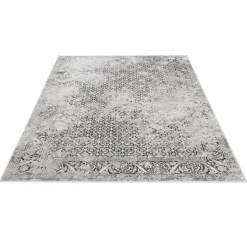 Dutch Lifestyle - Viscose - Vloerkleed - 290x200cm - Grijs