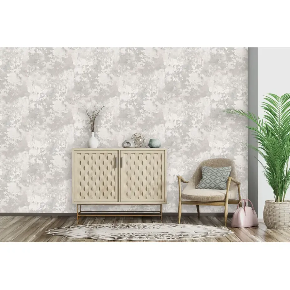 Dutch Wallcoverings - Exposure betonlook grijs - 0,53x10,05m