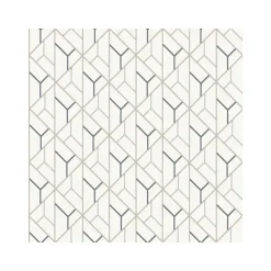 Dutch Wallcoverings - Galactik dessin beige/donkerblauw - 0,53x10,05m