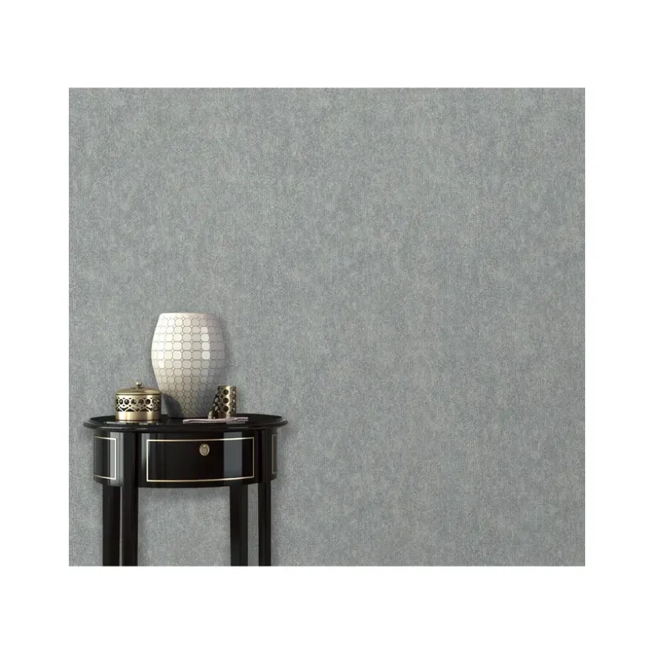 Dutch Wallcoverings - Galactik uni donkergrijs - 0,53x10,05m