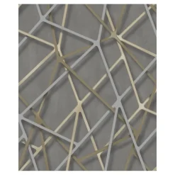 Dutch Wallcoverings - Galactik framework beige/goud - 0,53x10,05m
