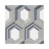 Dutch Wallcoverings - Galactik retro grijs/blauw - 0,53x10,05m