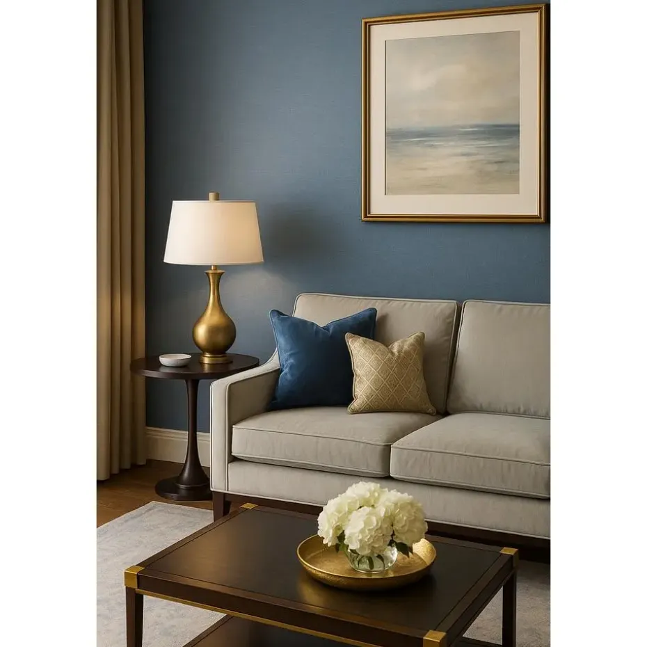 Dutch Wallcoverings Vliesbehang Linen & Textures uni - blauw - 10,05m x 53cm