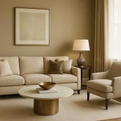 Dutch Wallcoverings Vliesbehang Linen & Textures uni - bruin - 10,05m x 53cm