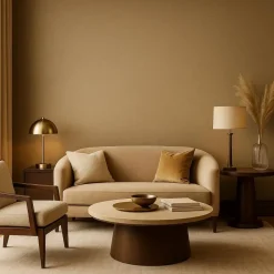 Dutch Wallcoverings Vliesbehang Linen & Textures uni - bruin - 10,05m x 53cm