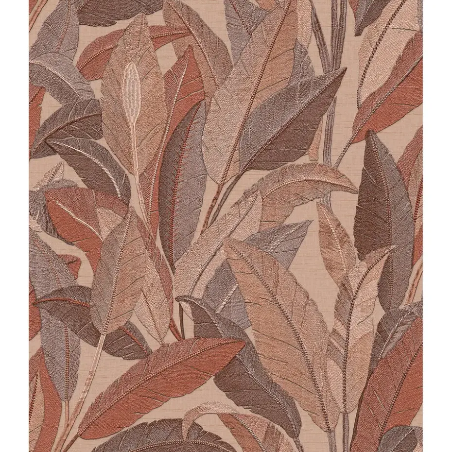 Dutch Wallcoverings Vliesbehang Renaissance leaves - rust - 10,05m x 53cm