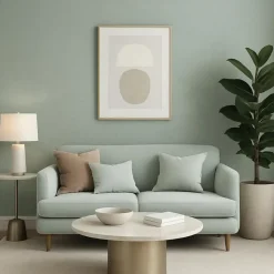 Dutch Wallcoverings Vliesbehang Linen & Textures uni - lightgreen - 10m x 53cm