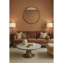 Dutch Wallcoverings Vliesbehang Linen & Textures uni - browngold - 10,05m x 53cm